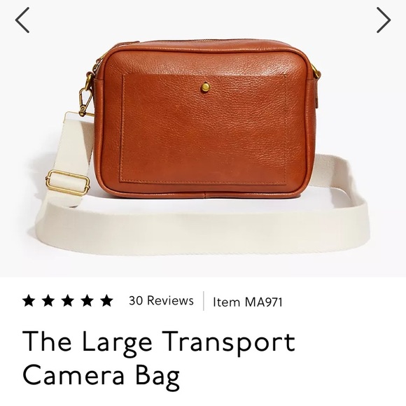Madewell Handbags - Broken in Large Madewell Transport Camera Bag
